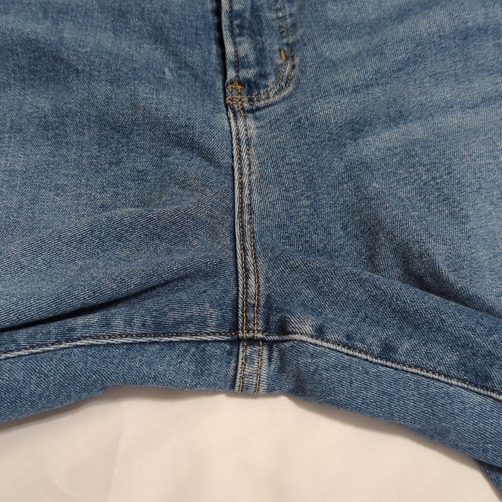 Abercrombie & Fitch The Super Skinny Ankle High Rise Jeans, Color Blue Size 34 - Picture 8 of 15